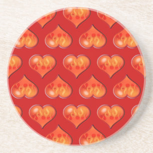 Posavasos Corazones inflamables