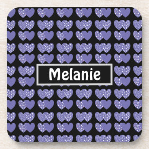 Posavasos Corazones púrpuras