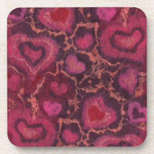 Posavasos Corazones pusilánimes amor romántico día de San Va