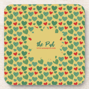 Posavasos Corazones rellenos de patrones