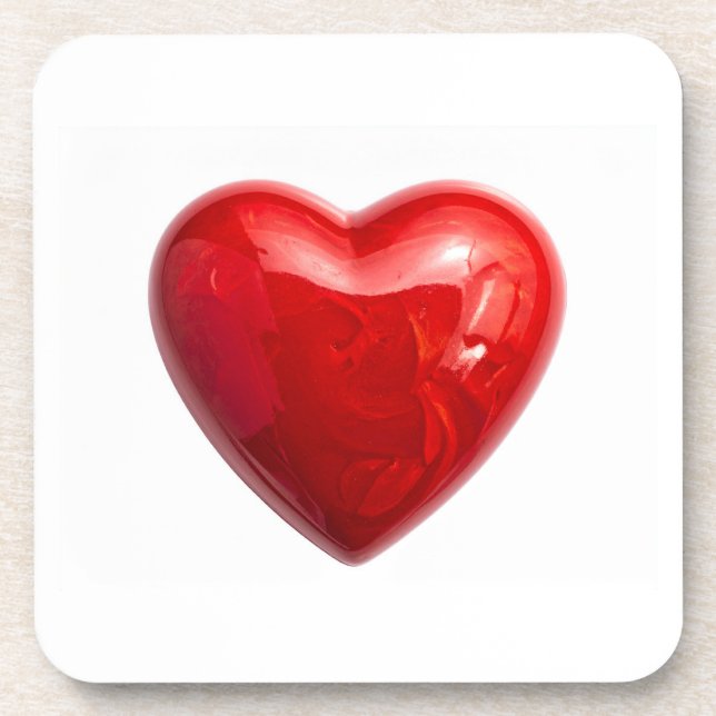 Posavasos Corazones rojos (Frente)