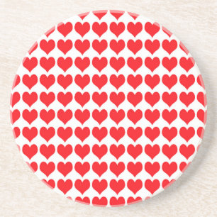 Posavasos Corazones rojos