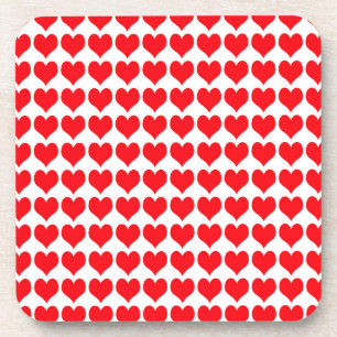 Posavasos Corazones rojos