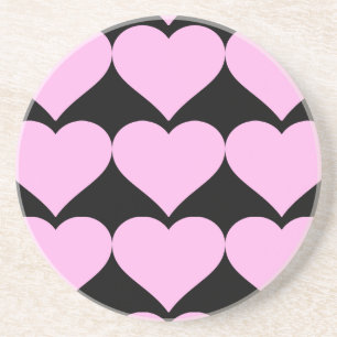 Posavasos Corazones rosas, amor incondicional_