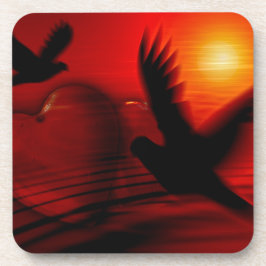 Posavasos Corazones y palomas