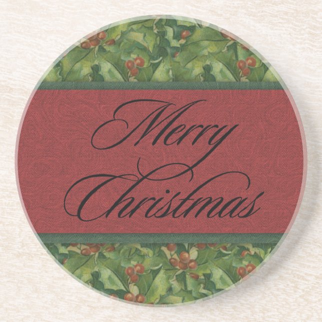 Posavasos Corbata de Navidad (Frente)