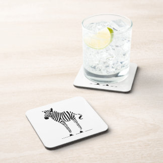 Posavasos Corcho de plástico duro de decoración negro y blan