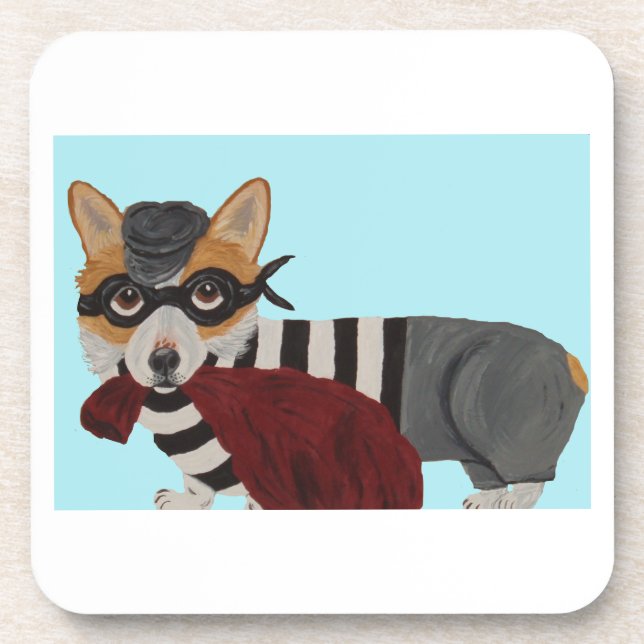 Posavasos Corgi Burglar (Frente)