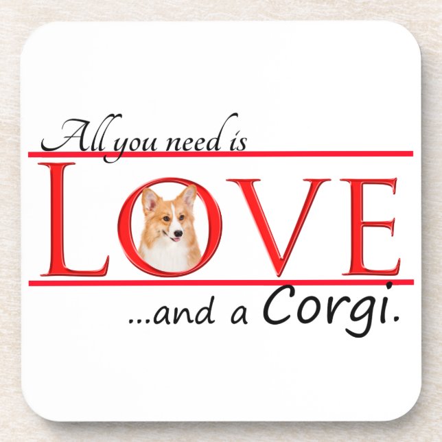 Posavasos Corgi Love Coasters (Frente)