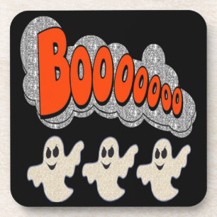 Posavasos Cork Coaster Set Boo Ghosts