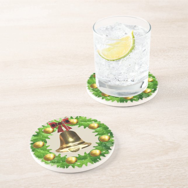 Posavasos Corona de Navidad (Lado)