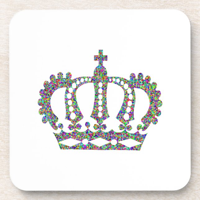 Posavasos Corona Real en patrones  (Frente)