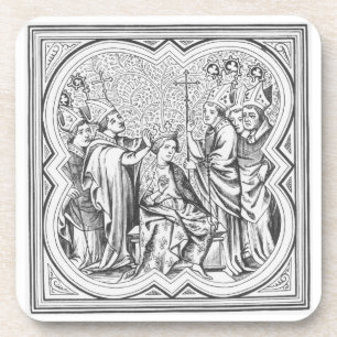 Posavasos Coronación de Carlomagno (742-814) después de un