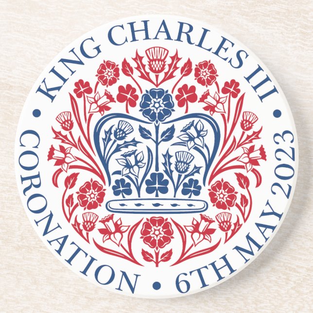 Posavasos Coronación de Charles III (Frente)