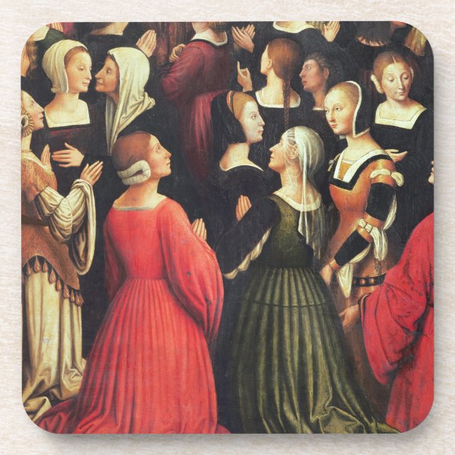 Posavasos Coronación de la Virgen, 1513 (aceite en el panel) (Frente)