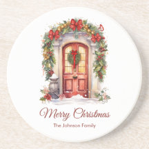 Corredor de puerta de Navidad vintage