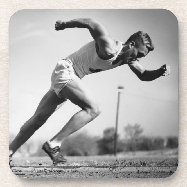 Posavasos Corredor masculino (Frente)