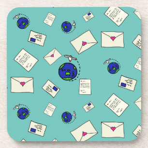 Posavasos Correo alrededor del mundo