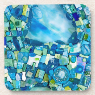 Posavasos Corriente de vida de medios mixtos mosaico