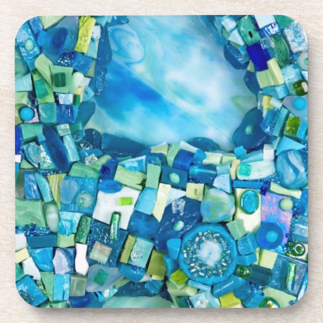 Posavasos Corriente de vida de medios mixtos mosaico (Frente)