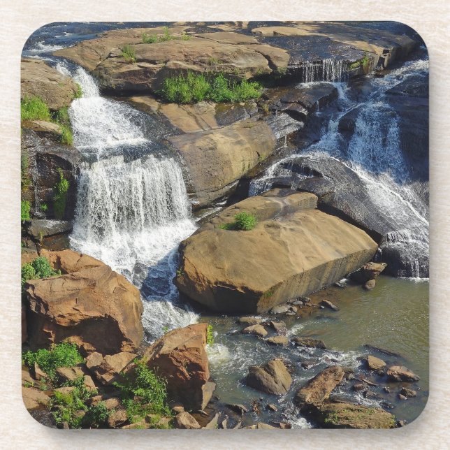 Posavasos Corriente panorámica con cascada (Frente)