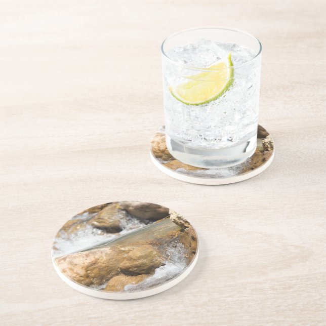 Posavasos Corriente tormentosa en primavera (Lado)