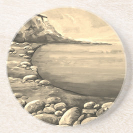 Posavasos Costa Atlántica Pintada a Mano