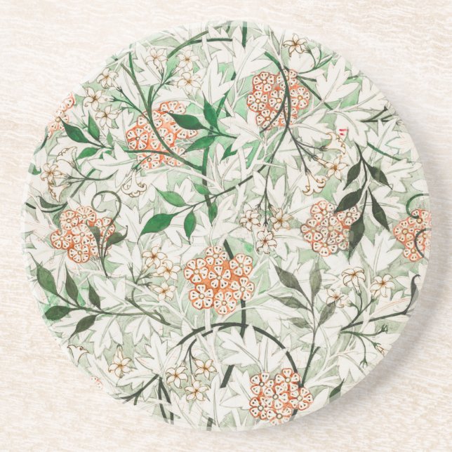 POSAVASOS COSTA DE SANDSTONE : WILLIAM MORRIS: JASMINE (Frente)