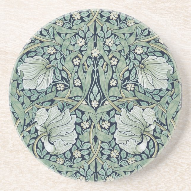 POSAVASOS COSTA DE SANDSTONE : WILLIAM MORRIS : PIMPERNEL (Frente)