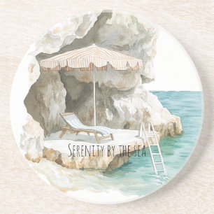 Posavasos Costa del océano italiano de Sicilia