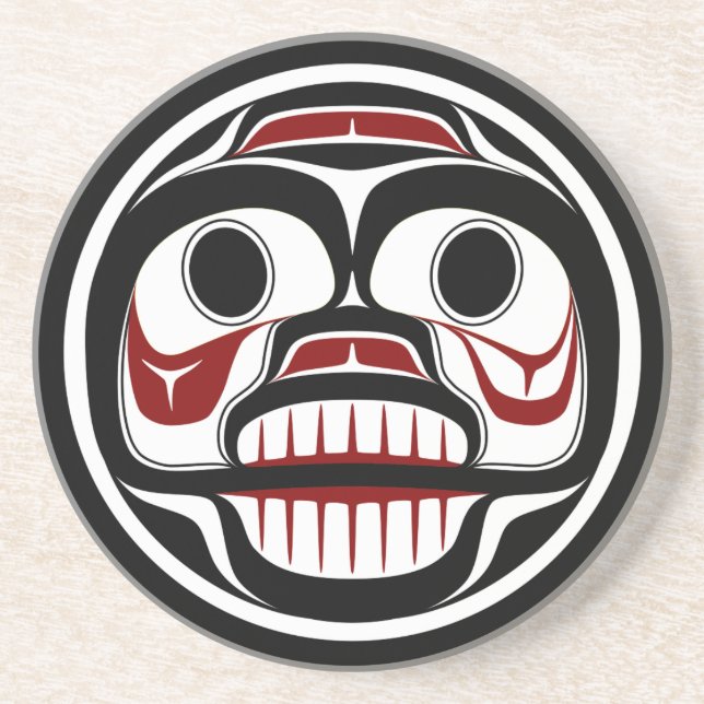 Posavasos Costa del Pacífico Noroeste Haida Calavera llorosa (Frente)