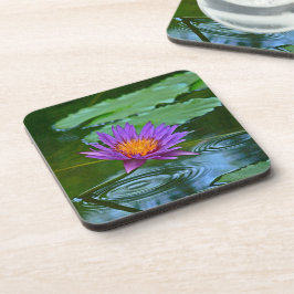 POSAVASOS COSTAS/CONJUNTO DE 6 "PURPLE AND GOLD LOTUS BLOSSO