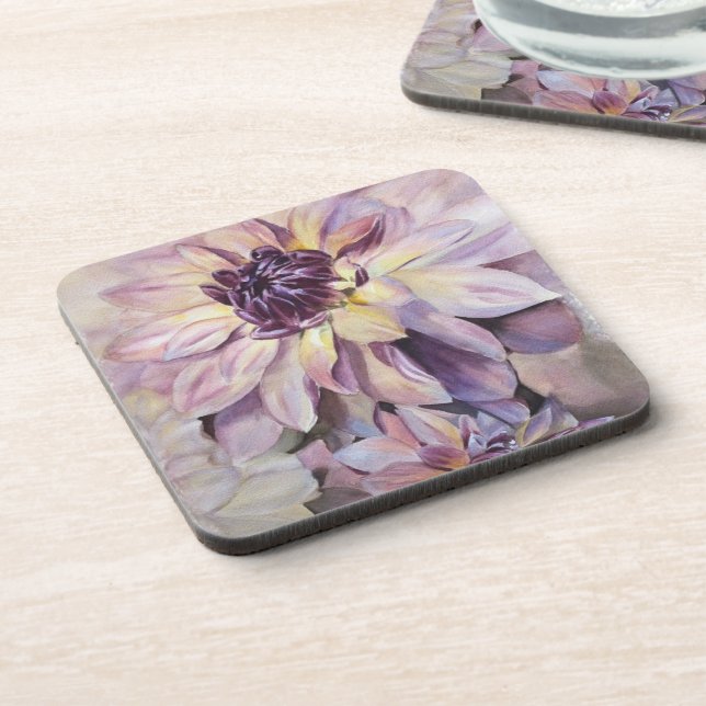 POSAVASOS COSTAS DE FLORES DE DAHLIA (Lado Izquierdo)