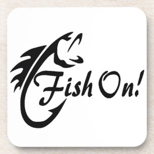 POSAVASOS COSTERA DE PLÁSTICO DURO DICE ***PESCADO EN***