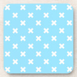 Posavasos Costillas blancas en azul bebé<br><div class="desc">Costillas blancas en azul bebé</div>