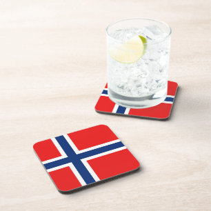 Posavasos Costura de bandera de Noruega