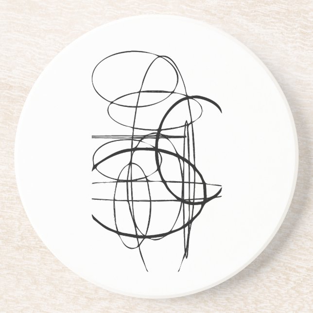 Posavasos Costura de composición Oval (Frente)