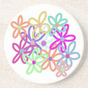 Posavasos Costura de flores