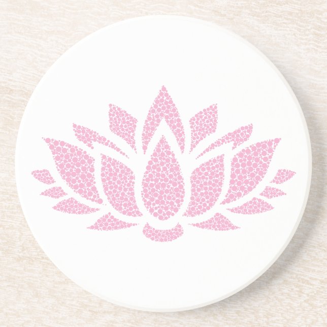 Posavasos Costura de flores de Lotus (Frente)
