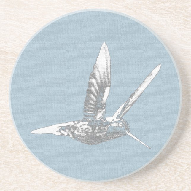 Posavasos Costura De Gray Hummingbird (Frente)