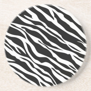 Posavasos Costura de impresión de zebra