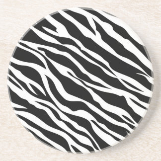 Posavasos Costura de impresión de zebra