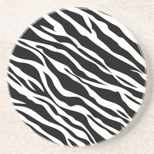 Posavasos Costura de impresión de zebra (Frente)