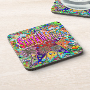 Posavasos Costura del factor de riesgo de Santa Mónica