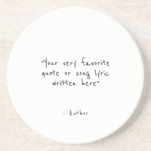 Posavasos Cota personalizada - crea la tuya en blanco