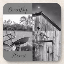 "Country Home" Tractor Barn Collage