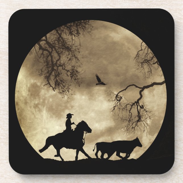 Posavasos Country Western Cowboy Coasters (Frente)