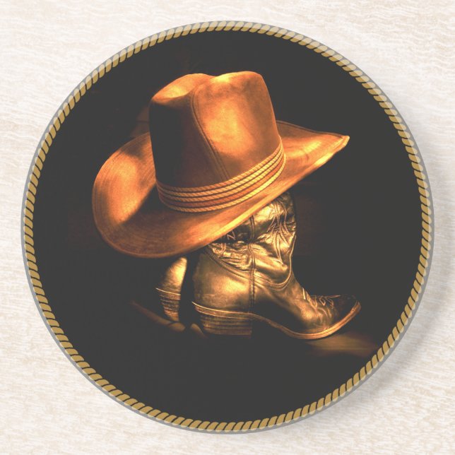 POSAVASOS COWBOY HAT & BOOTS (Frente)
