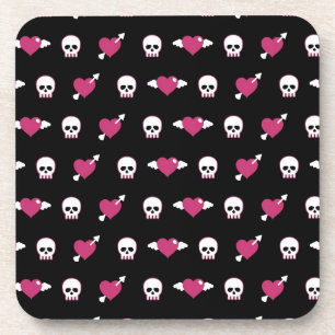 Posavasos Cráneos y corazones