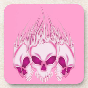 Posavasos Cránulos rosados llamativos